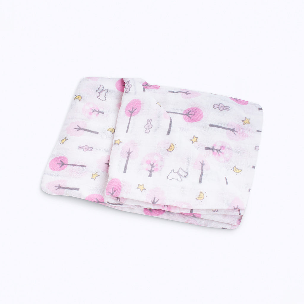 Muselina Árboles Rosas