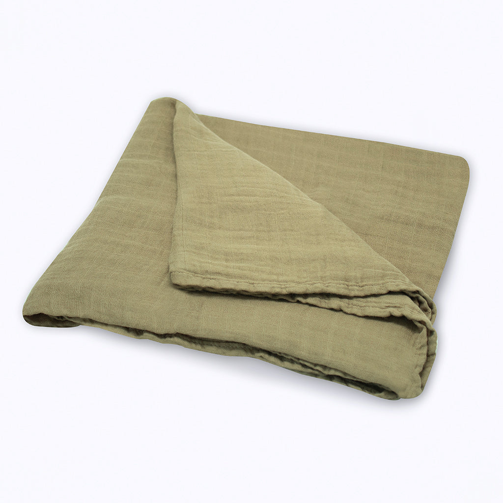 Muselina Verde Olivo